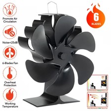 6 Blade Heat Powered Stove Top