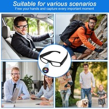 Smart 1080P HD Camera Glasses DVR Sports Eyeglass Video DV Recorder Cam 64GB