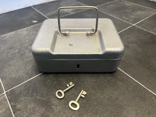 Vintage metal cash box - vintage, 2