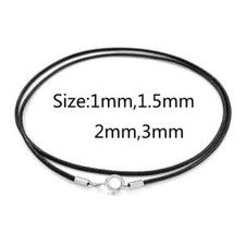 BLACK  BRAIDED PU LEATHER CORD