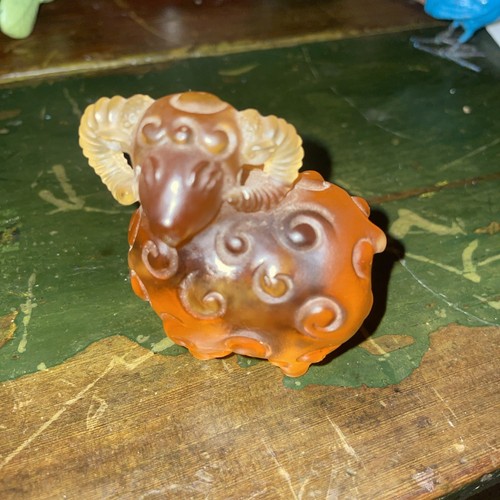 Rare 1700 glass ram - rare, snuff