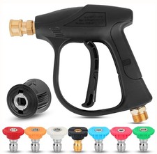 High Pressure Washer Gun for Karcher K1-K7 Short Jet Wash Gun 7 Nozzles 300 BAR