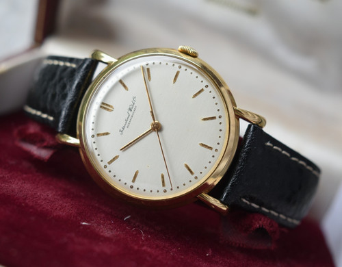 1950s iwc 18k gold men - men's, watch