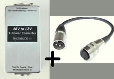 P48 T12 PHANTOM to T-POWER CONVERTER + Tuchel Adapter Sennheiser MKH416 405 406T