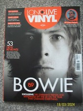 Long Live Vinyl Issue 28 July 2019 David Bowie '69 Front Cover Richard Hawley