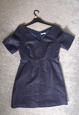 Orla Kiely Blue Lined Dress
