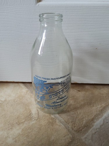 Milk bottle advertising - (c, &