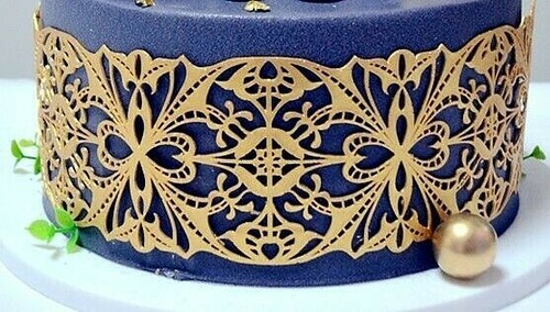 Gold decorative edible - edible, cake