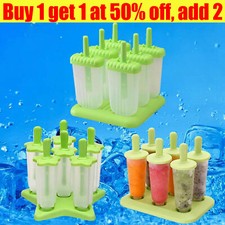 6PCS Pack Ice Lolly Cream Maker Mold DIY Popsicle Mould Frozen Yogurt food grade