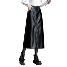 Lady Retro Faux Leather Skirt