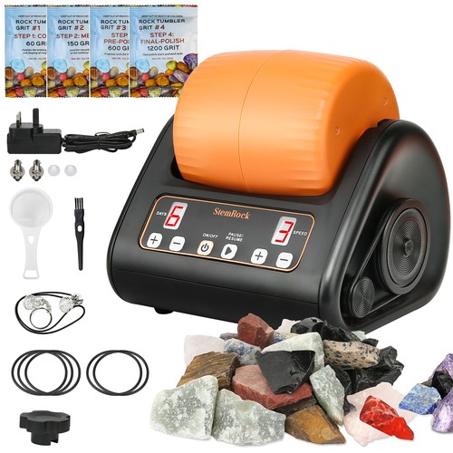 Rock tumbler kit - tumbler, complete