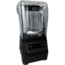Commercial Blender with Sound Cover 1800W 2.0L Jar 28000rpm 250X220X500MM Black