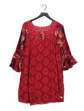 Odd Molly A-Line Midi Dress UK12 in Red