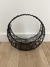 Black Wire Egg Basket