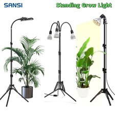SANSI LED Grow Lights with Tripod Stand Full Spectrum House Plant Light UK Plug