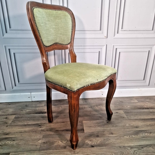 Antique carved walnut chair - chair,