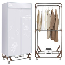 Uten 2-Tier Electric Heated Clothes Airer Foldable Indoor Dryer 1500W Quick Dry