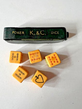 Vintage K&C Poker Dice with