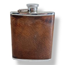 Vintage Hip Flask Brown