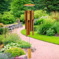 Bamboo Wind Chimes Outdoor 30"
