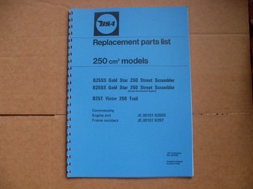 Bsa b25ss goldstar b25t victor - bsa,