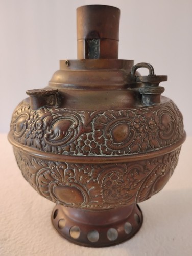 Antique brass miller lamp - antique,