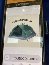 Reactive Outdoor 3 second Tent