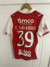 Francisco Navarro SC Braga Match Worn Signed Home Shirt With Coa