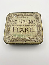 Vintage Ogdens St. Bruno Flake Square Tobacco Tin