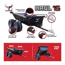 Quad Trailer 4 wheel trailer - Farm Trailer, Equestrian, Forestry, Logging, ATV