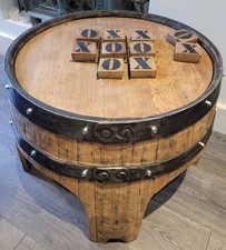 Whiskey Barrel Coffee Table In