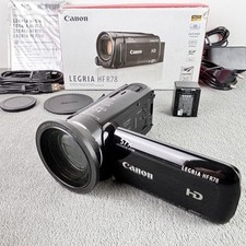 Canon Legria HF R78 Camcorder w/ Lense Wide Attachment WA-H43 Handycam Boxed Set