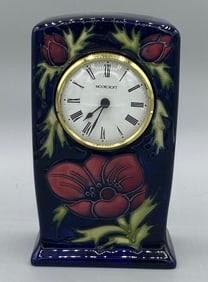 Moorcroft pottery clock - moorcroft,