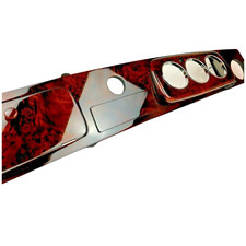 Dashboard for Austin Rover Mini , Burl Walnut Classic Dash , RHD 3+1 Chrome