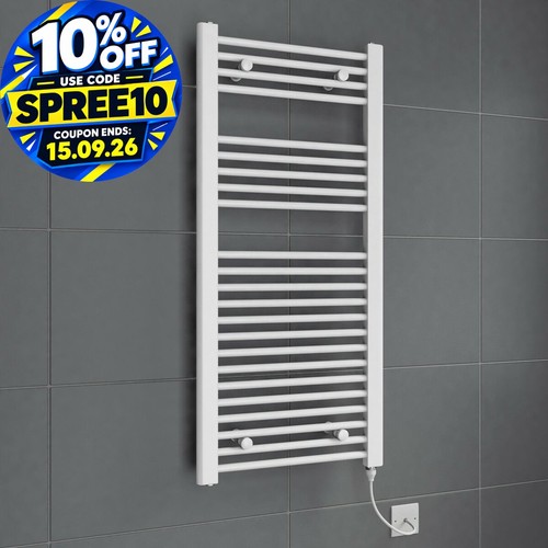 Bathroom white electric ladder - bathroom,