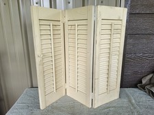 Vintage Louvered Wooden Window