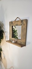 Driftwood Style Mirror with