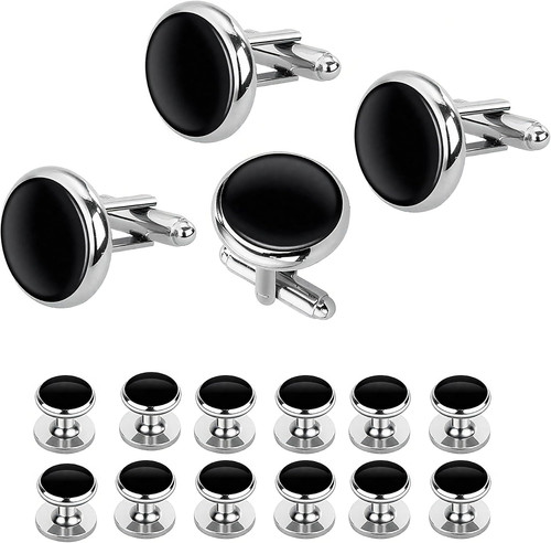Dress shirt studs black - shirt,