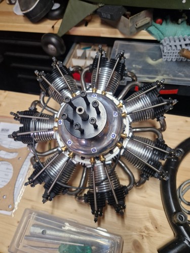 Cylinder radial engine - radial,