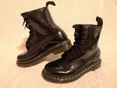Martens black leather ankle - dr,
