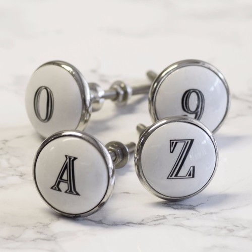 Ceramic alphabet letter number - ceramic,