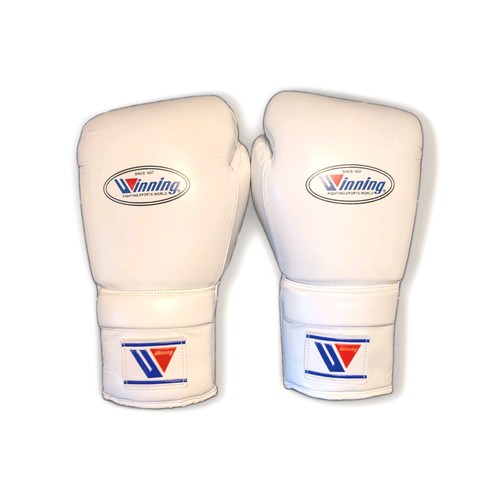 Winning white boxing gloves - boxing,