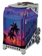 Zuca Island Life Sport Insert Bag Gray Frame Flashing Wheels