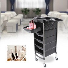 Barber Hairdressing Salon Trolley Hair Colouring Spa Cart Rolling Storage Drawer