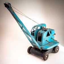 Tri-ang Jones KL44 Blue Crane Vintage 60s Steel Toy Construction Model Triang