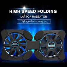 Foldable Mini Notebook Cooler Laptop USB Double Cooling Stand as09 UK Pad R7I0