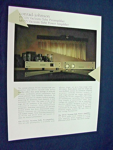 Conrad johnson pv10a mv55 tube - pv10a,