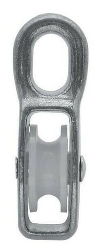 112mm zinc single pulley block - single,