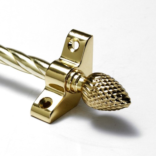 Polished brass stair rods - stair,