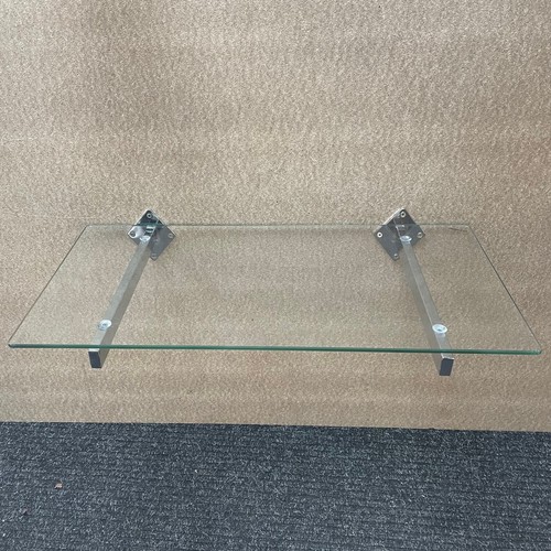 Wall mount glass shelf - mount, 600mm